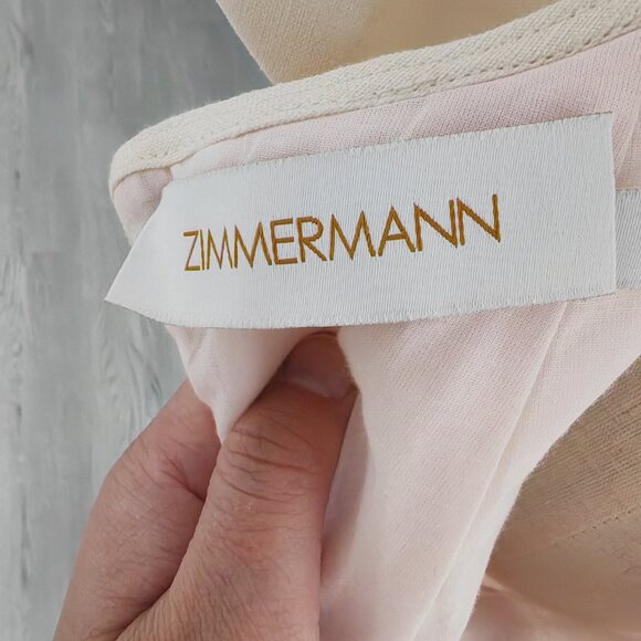 zimmermann Soft orange floral-patterned cotton mid-length dress - Picture 10 of 11